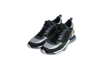 A pair of trendy sports ladies shoes