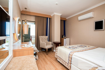 Modern Hotel Bedroom interior