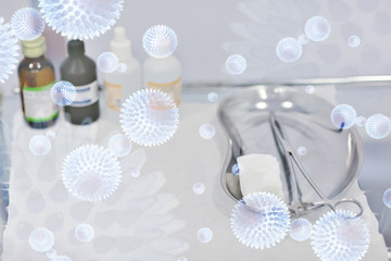 quarantine coronavirus background, abstract blurred theme coronavirus pandemic epidemic