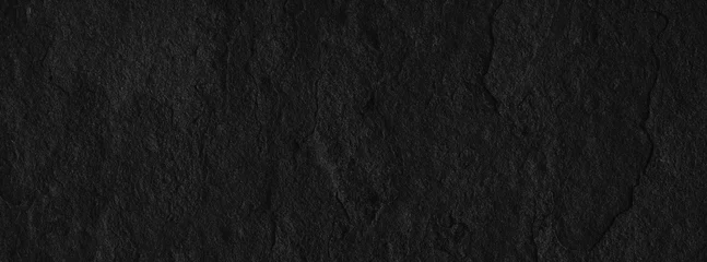 Foto auf Glas Stone black texture background. Dark cement, concrete grunge. Tile gray, Marble pattern, Wall black background blank for design © Ammak