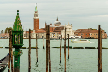 Fototapeta na wymiar Skyline of Venice from the waterfront