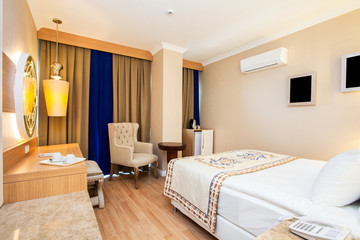 Modern Hotel Bedroom interior