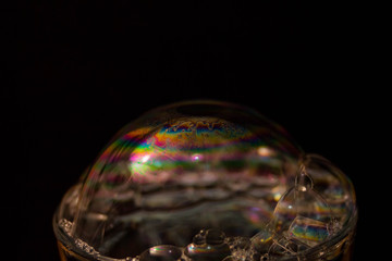 Bulles de savons, distorsions des couleurs