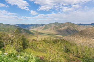 Summer View of Altai, Russia. Altai Republic is one of Russia's ethnic republics. Altay