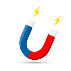 Vector Magnet Icon flat design