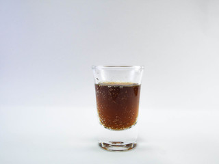 Soda water in a glass