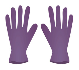Obraz premium Hygienic latex gloves. vector illustration