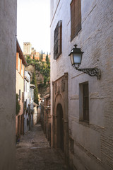 Fototapeta na wymiar Granada city beautiful buildings spain