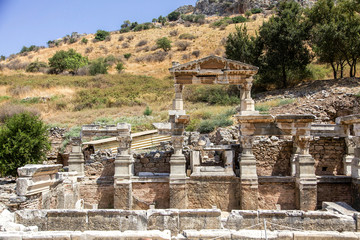 Fototapeta premium Fountain of Trajan in Ephesus, Turkey.