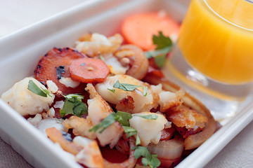 Salade de carotte aux poissons