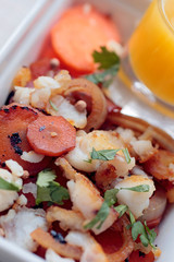 Salade de carotte aux poissons