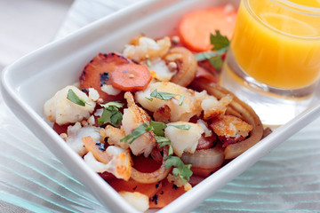 Salade de carotte aux poissons
