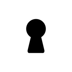 Keyhole icon vector illustration isolated on white background.