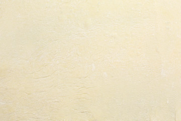 Rolled dough with flour background. Above view.