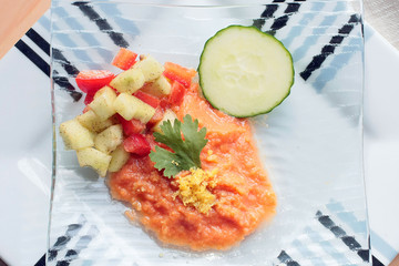 Recette traditionnelle du gaspacho