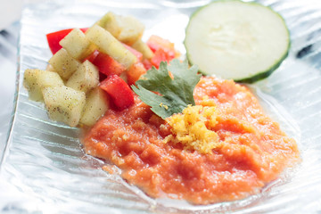 Recette traditionnelle du gaspacho