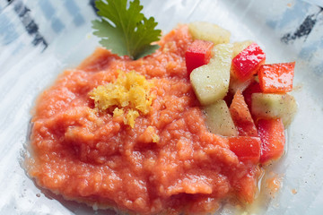 Recette traditionnelle du gaspacho