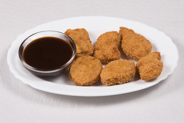 Chicken nuggets dinner.