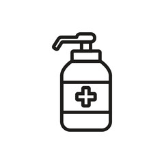 bottle hand sanitizer icon vector design illustration