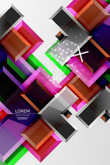 Metal arrow shape background. Abstract geometric background with 3d effect composition For Wallpaper, Banner, Background, Card, Book Illustration, landing page