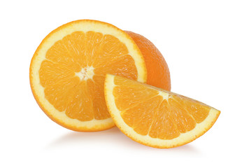 Orange fruit isolated on white background. With clipping path. 