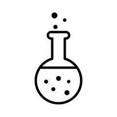flask - lab icon vector design template