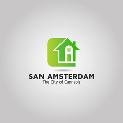 Environment home harvest vector logo design