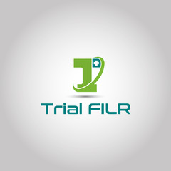 Obraz premium Pharmacy medical shield logo with modern style letter design free vector