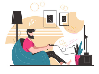 Playing Video Game Character Concept