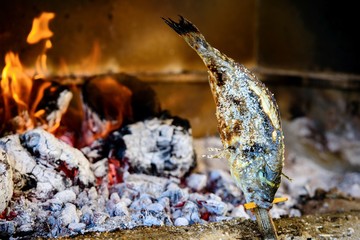 Baking fish in Marbella