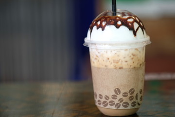 hot chocolate with ice cream