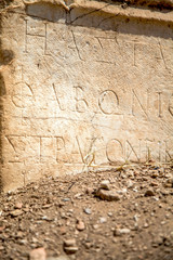 The ruins of the ancient city of Ephesus in Turkey.