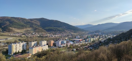 View of the town of Gelnica in Slovakia