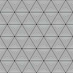 Motif géométrique sans soudure de triangles imbriqués