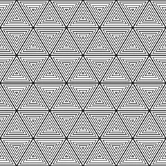 Behang Geneste driehoeken naadloos geometrisch patroon © RosemaryHMJS