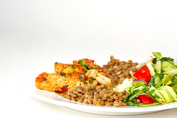 meat with vegetables