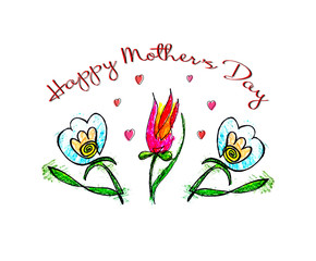 happy mother's day greeting card
