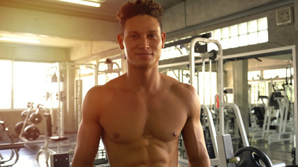 Naklejka premium Portrait of young handsome man