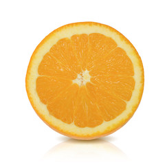 Orange fruit isolated on white background. With clipping path. 