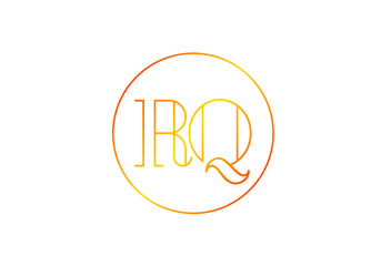 Initial Monogram Letter R Q Logo Design Vector Template. Graphic Alphabet Symbol for Corporate Business Identity