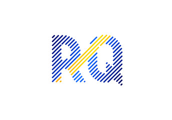 Initial Monogram Letter R Q Logo Design Vector Template. Graphic Alphabet Symbol for Corporate Business Identity