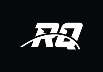 Initial Monogram Letter R Q Logo Design Vector Template. Graphic Alphabet Symbol for Corporate Business Identity
