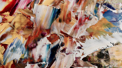 Colorful abstract background wallpaper. Modern motif visual art.  Mixtures of oil paint. Trendy...