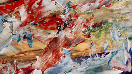 Colorful abstract background wallpaper. Modern motif visual art.  Mixtures of oil paint. Trendy...