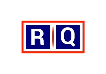 Initial Monogram Letter R Q Logo Design Vector Template. Graphic Alphabet Symbol for Corporate Business Identity
