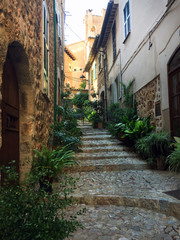 narrow street in the old town
