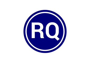 Initial Monogram Letter R Q Logo Design Vector Template. Graphic Alphabet Symbol for Corporate Business Identity