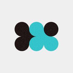 Fototapeta na wymiar Colour Dots Universe Logo art design illustration