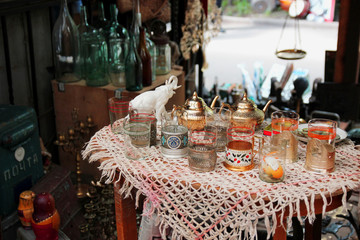 Flea market in Moscow, Russia