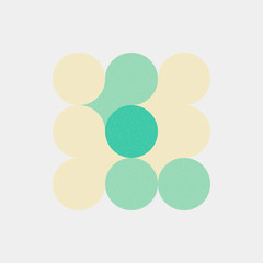 Colour Dots Universe Logo art design illustration